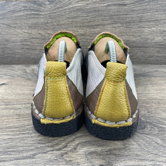 Socofy Leather Patchwork Comfortable Loafers Shoes Women's Size 245 US 7.5 - Picture 6 of 13